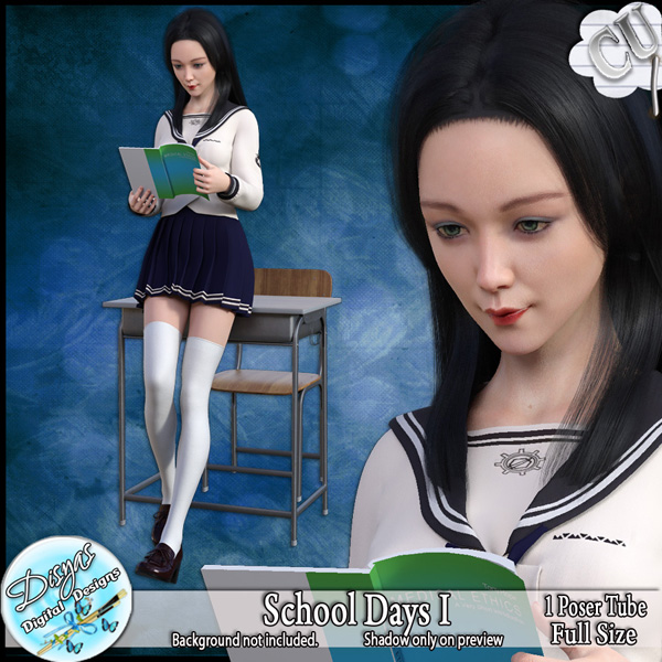 SCHOOL DAYS I POSER TUBE CU - FULL SIZE - Click Image to Close